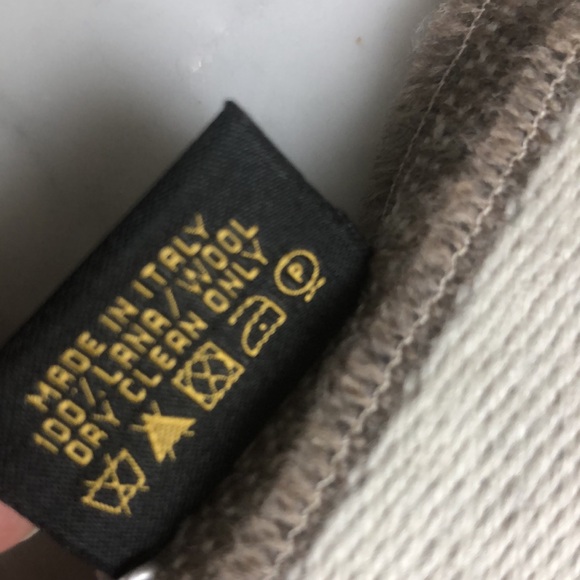 BVLGARI Wool Stole Scarf Torino Light Brown - Picture 6 of 10